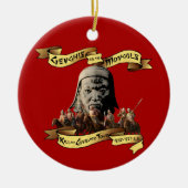 Genghis en de Mongolen: Rondleiding doden of verov Keramisch Ornament (Voorkant)