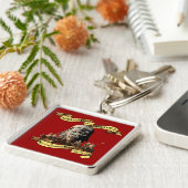 Genghis en de Mongolen: Rondleiding doden of verov Sleutelhanger (Zijkant)