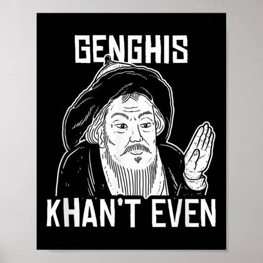 Genghis kan niet eens grappig Genghis Khan Poster (Voorkant)