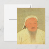 Genghis Khan Briefkaart (Voorkant / Achterkant)
