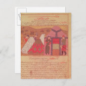 Genghis Khan buiten zijn tent Briefkaart (Voorkant / Achterkant)