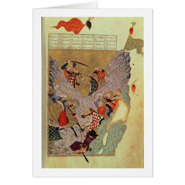 Genghis Khan (c.1162-1227) die tegen de Chinezen s (Voorkant)