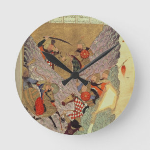 Genghis Khan (c.1162-1227) die tegen de Chinezen s Ronde Klok