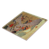 Genghis Khan (c.1162-1227) die tegen de Chinezen s Tegeltje (Zijkant)