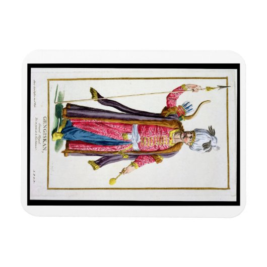 Genghis Khan (c.1162-1227) van 'Receuil des Estam' Magneet (Horizontaal)