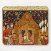 Genghis Khan in zijn tent door Rashid al-Din Muismat (Voorkant)