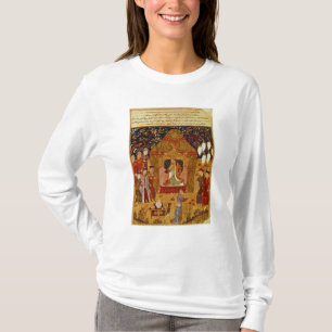 Genghis Khan in zijn tent door Rashid al-Din T-shirt