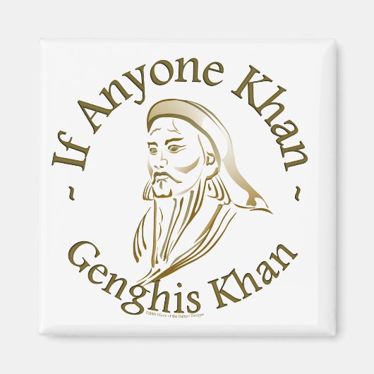 Genghis Khan Magneet (Voorkant)