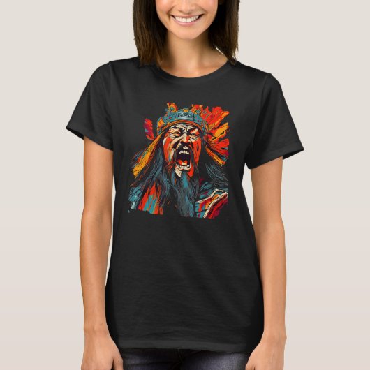 Genghis Khan Mongolian T-shirt (Voorkant)