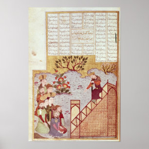 Genghis Khan over een congregatie Poster