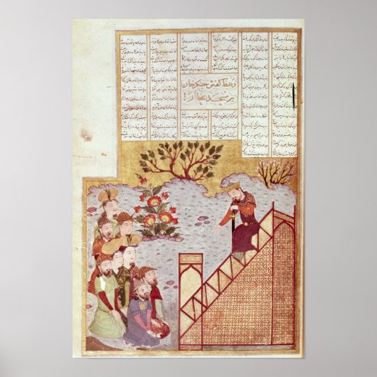 Genghis Khan over een congregatie Poster (Voorkant)