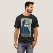 Genghis Khan Poster Political Parody T-shirt (Voorkant volledig)