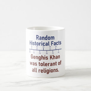Genghis Khan was tolerant voor alle religies - his Koffiemok