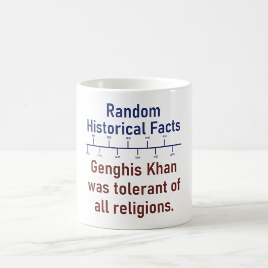 Genghis Khan was tolerant voor alle religies - his Koffiemok (Center)