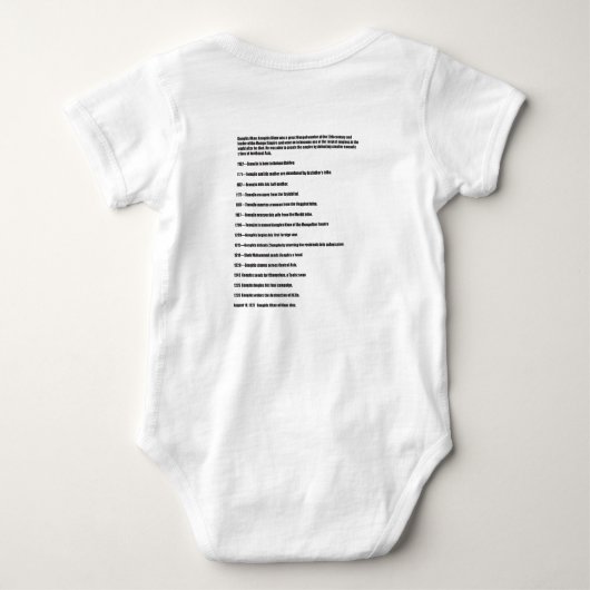 Genghis Khan World Tour Romper (Achterkant)