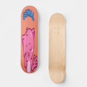 Geniaal - Cute Pink Cat Persoonlijk Skateboard (Voorkant)