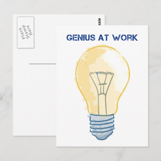 Geniaal op het werk briefkaart (Voorkant / Achterkant)