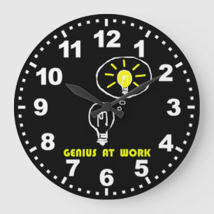Geniaal op het werk grote klok