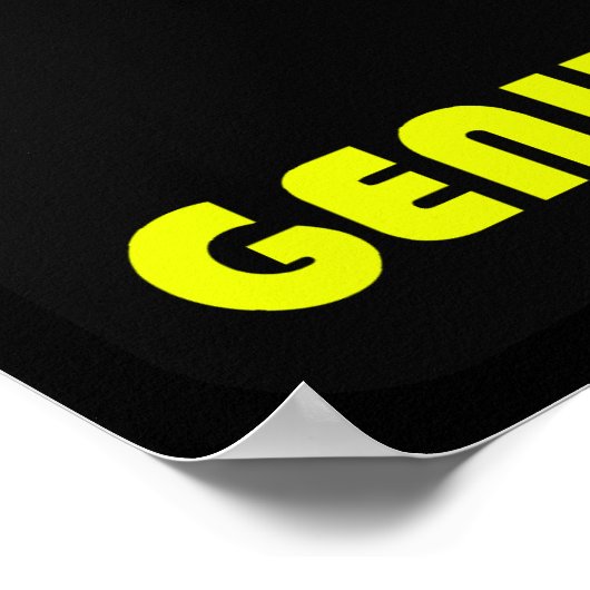 Geniaal op het werk poster (Hoek)