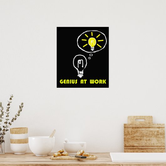Geniaal op het werk poster (Keuken)