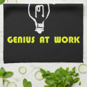 Geniaal op het werk theedoek (Gevouwen)