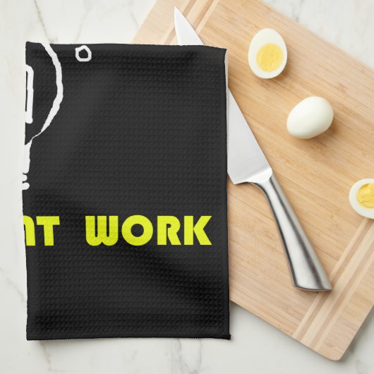 Geniaal op het werk theedoek (Quarter Fold)