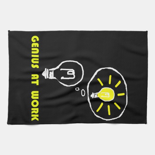 Geniaal op het werk theedoek (Horizontaal)