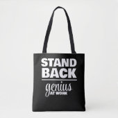 Geniaal op het werk tote bag (Voorkant)