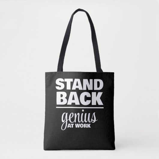 Geniaal op het werk tote bag (Voorkant)