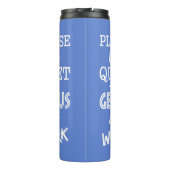Geniaal op het werk tumbler thermosbeker (Achterkant)
