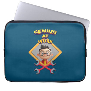 Geniaal werk Grappig Geek Reparatie Computer Anima Laptop Sleeve