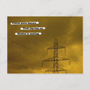 Geniale dichters lenen briefkaart