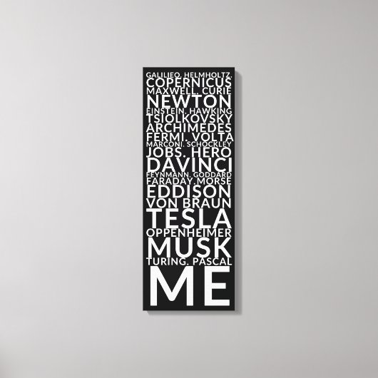 Geniale Inspiratie Canvas Afdruk (Voorkant)