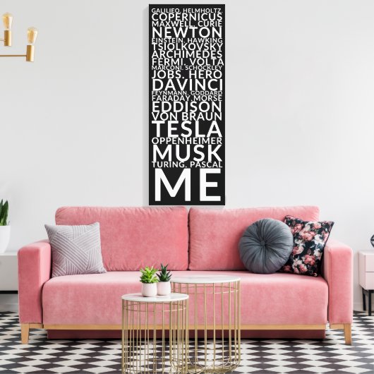 Geniale Inspiratie Canvas Afdruk (Insitu (Woonkamer))