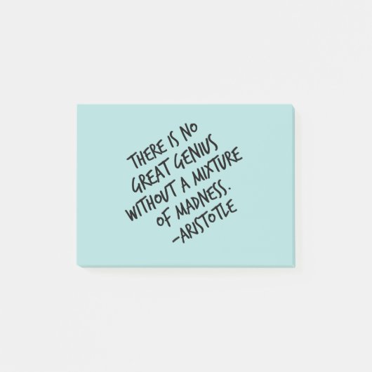Geniale mix van Madness Aristoteles Inspirerend Post-it® Notes (Voorkant)