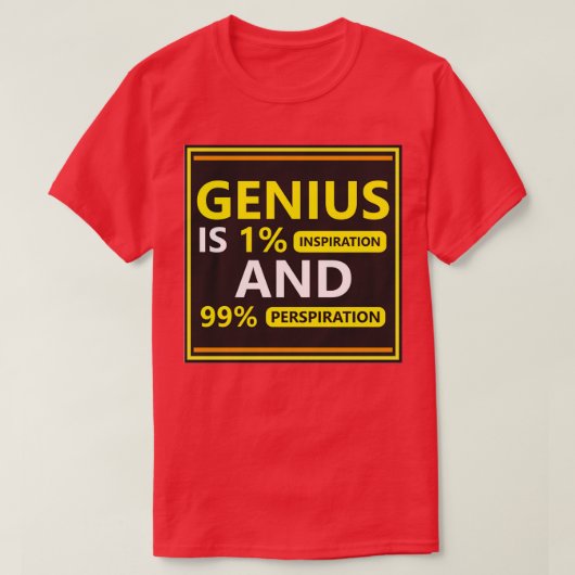 Geniale Motivatie en Inspirerende Citaat beschikba T-shirt (Design voorkant)