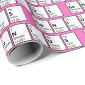 Geniale Periodic Table Science Geek Nerd Cadeaupapier (Rol Hoek)