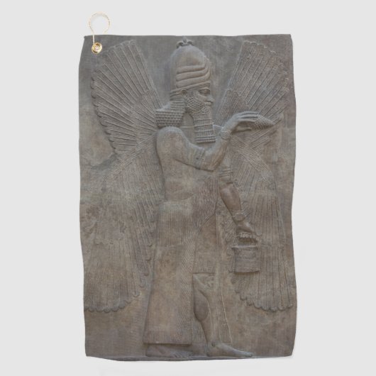 Genie Benisseur van Assyrië en Mesopotamische god Golfhanddoek (Voorkant)