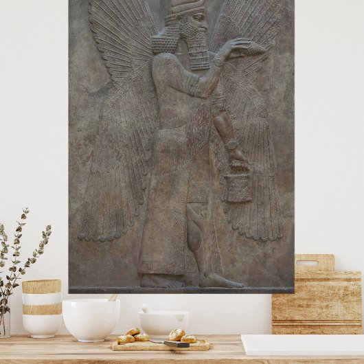 Genie Benisseur van Assyrië en Mesopotamische god Poster (Keuken)