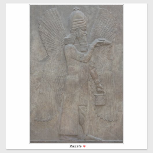 Genie Benisseur van Assyrië en Mesopotamische god Sticker (Vel)