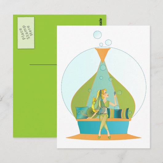 Genie Bgloebels Briefkaart (Voorkant / Achterkant)