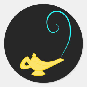 Genie Bottle Ronde Sticker