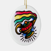 Genie Bottle Waterverf Keramisch Ornament (Rechts)