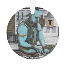 Genie Chef Koken Diner Fantasy Acryl Ornament