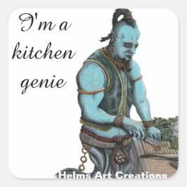 Genie Chef Koken Diner Fantasy Art Stickers