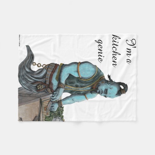 Genie Chef Koken Diner Magic Fantasy Deken (Voorkant (Horizontaal))