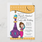 Genie en Lamp Uitnodiging (Voorkant)