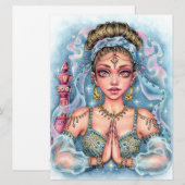 Genie Fairytale Fantasy Vrouw Magic Art Kaart (Voorkant / Achterkant)