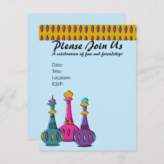 Genie flessen 2010 kaart (Voorkant / Achterkant)