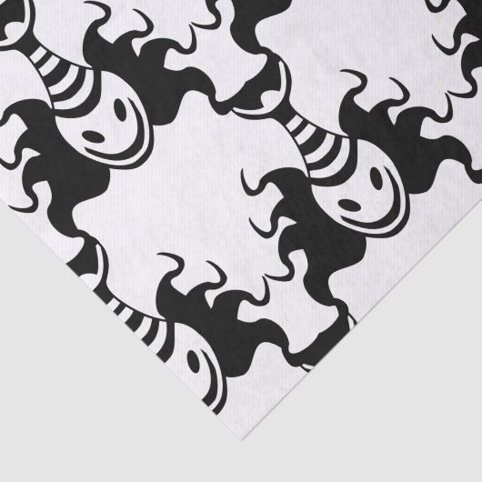 Genie Ghost komt uit lampvrij patroon Tissuepapier (Detail)